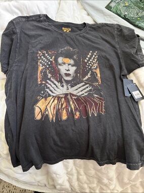 David Bowie Lucky Brand Graphic Band Tee